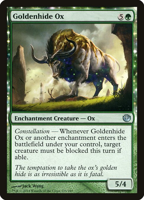 Goldenhide Ox - Journey into Nyx Uncommon Card