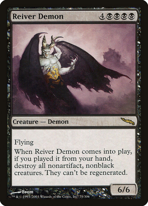Reiver Demon - Mirrodin Rare Card