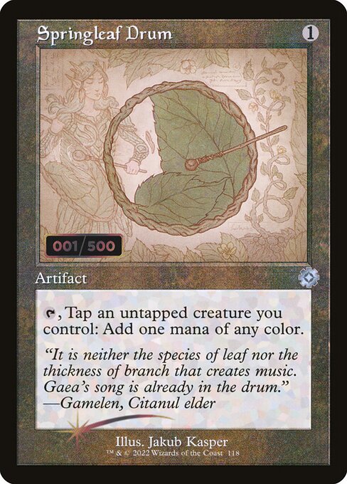 Springleaf Drum - The Brothers' War Retro Artifacts Uncommon Card