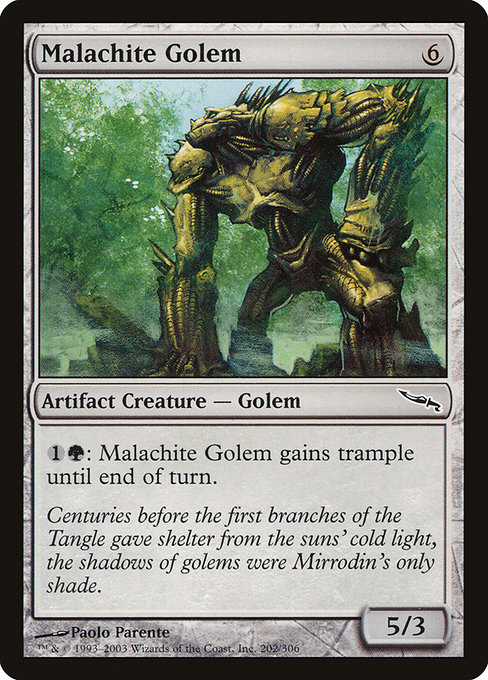Malachite Golem - Mirrodin Common Card