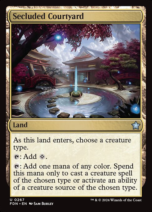 Secluded Courtyard - Foundations Uncommon Card