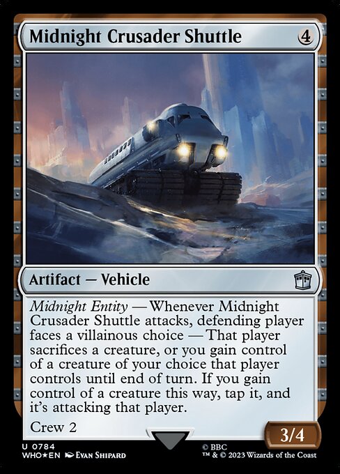 Midnight Crusader Shuttle - Doctor Who Uncommon Card
