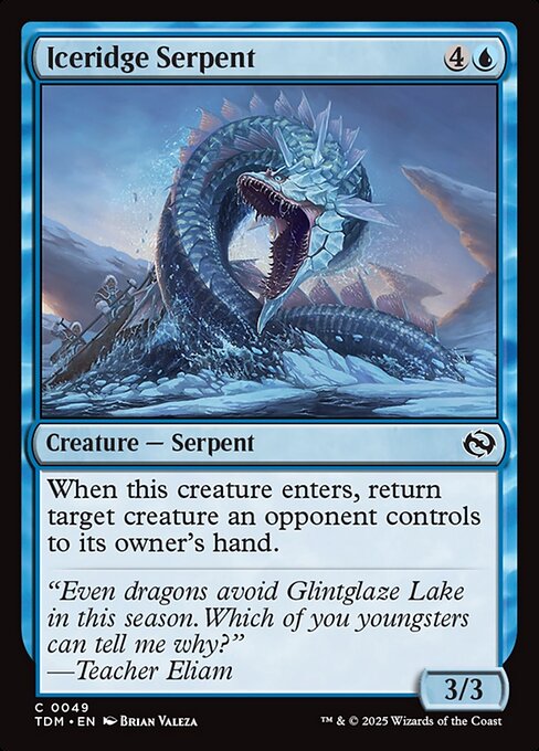 Iceridge Serpent - Tarkir: Dragonstorm Common Card