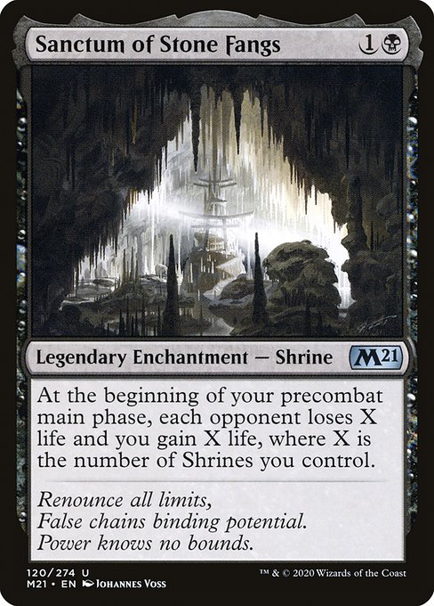 Sanctum of Stone Fangs - Core Set 2021 Uncommon Card