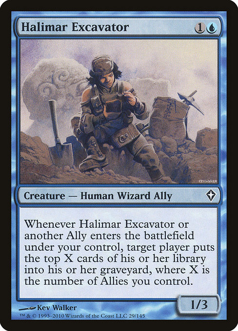Halimar Excavator - Worldwake Common Card