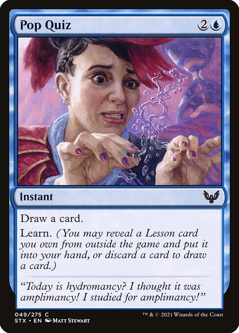 Pop Quiz - Strixhaven: School of Mages Common Card
