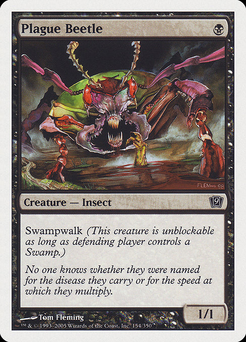 Plague Beetle - Ninth Edition Common Card