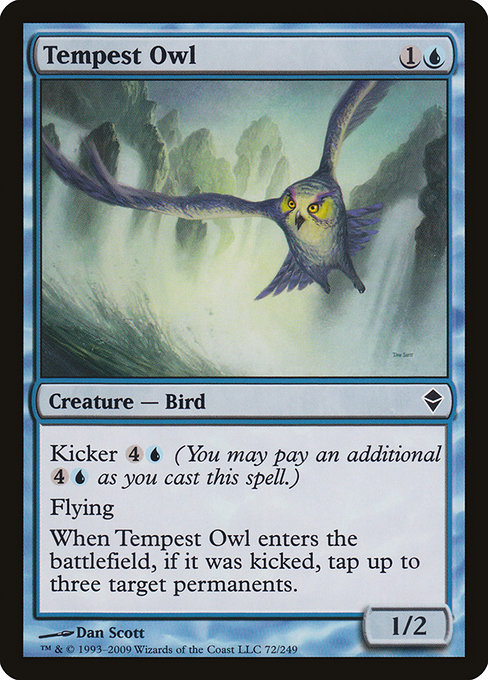 Tempest Owl - Zendikar Common Card