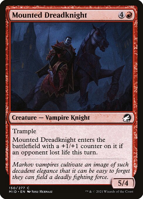Mounted Dreadknight - Innistrad: Midnight Hunt Common Card