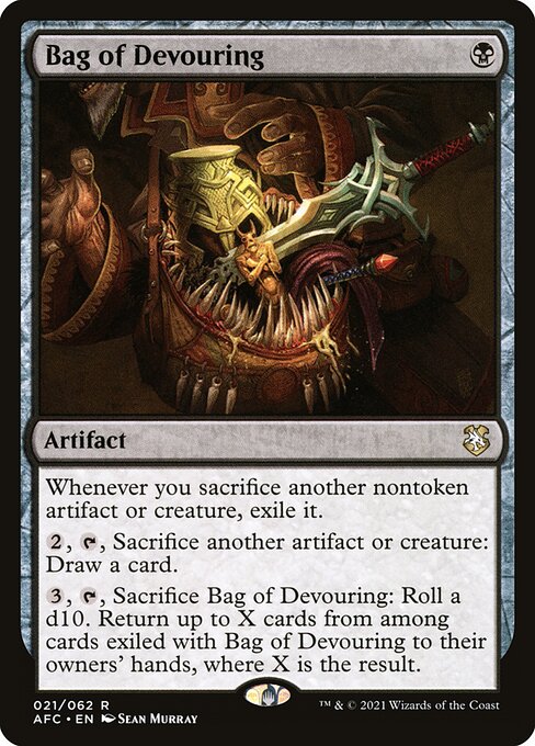 Bag of Devouring - Forgotten Realms Commander Rare Card
