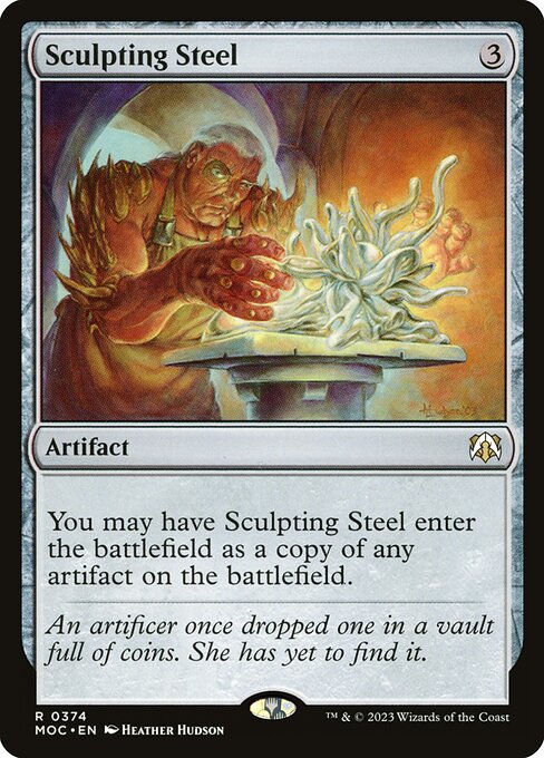 Sculpting Steel - March of the Machine Commander Rare Card