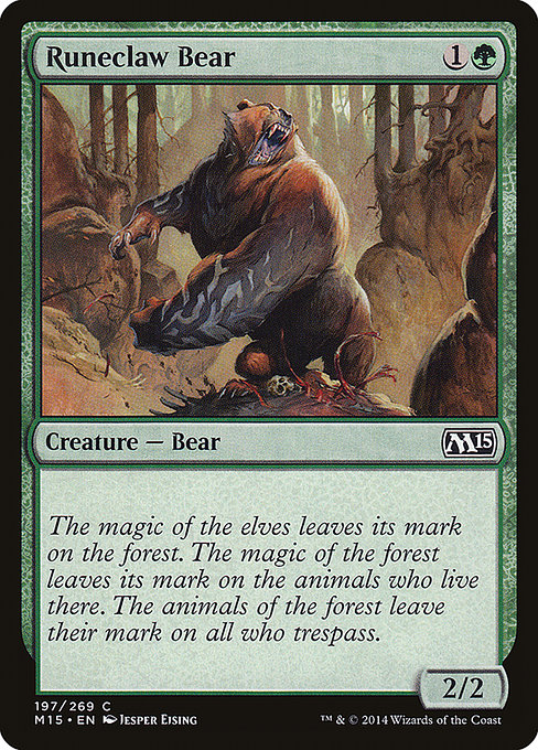 Runeclaw Bear - Magic 2015 Common Card