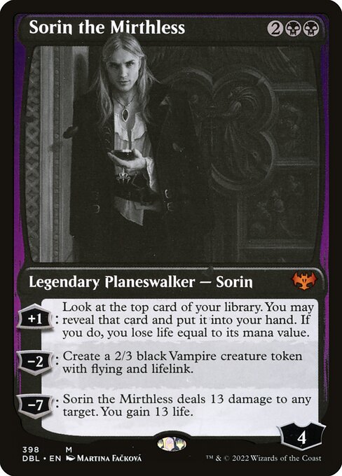 Sorin the Mirthless - Innistrad: Double Feature Mythic Card
