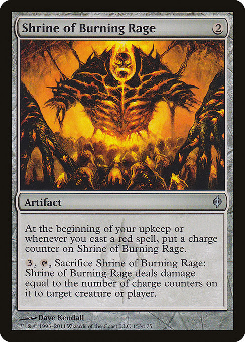 Shrine of Burning Rage - New Phyrexia Uncommon Card