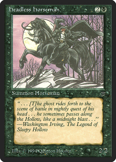 Headless Horseman - Legends Common Card