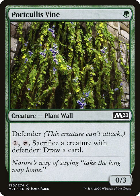 Portcullis Vine - Core Set 2021 Common Card