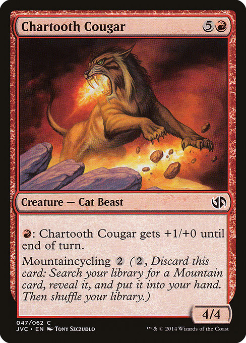Chartooth Cougar - Duel Decks Anthology: Jace vs. Chandra Common Card
