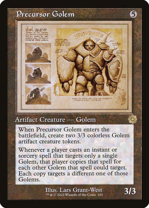 Precursor Golem - The Brothers' War Retro Artifacts Rare Card