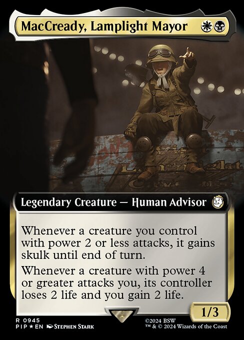 MacCready, Lamplight Mayor - Fallout Rare Card