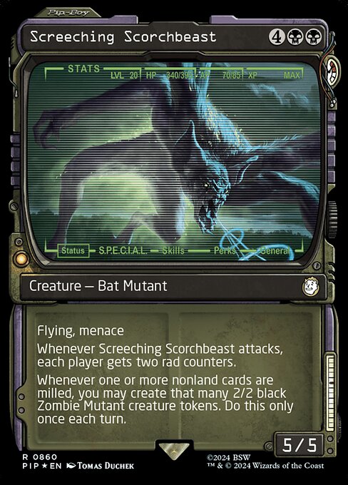 Screeching Scorchbeast - Fallout Rare Card