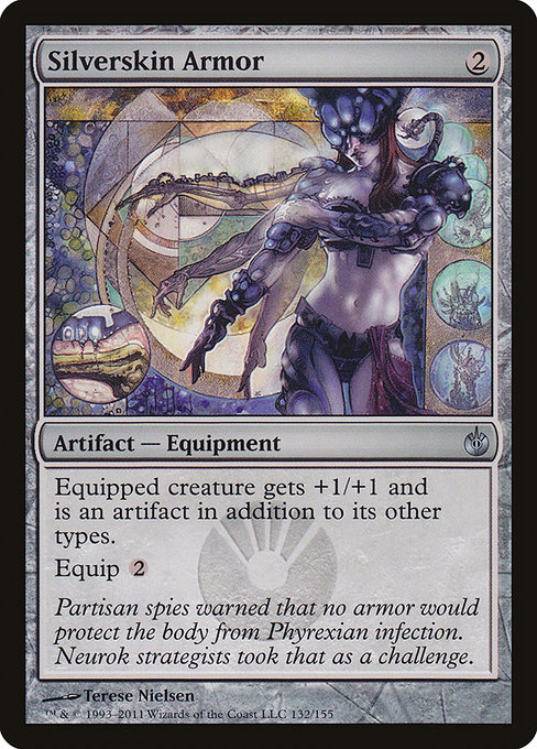 Silverskin Armor - Mirrodin Besieged Uncommon Card