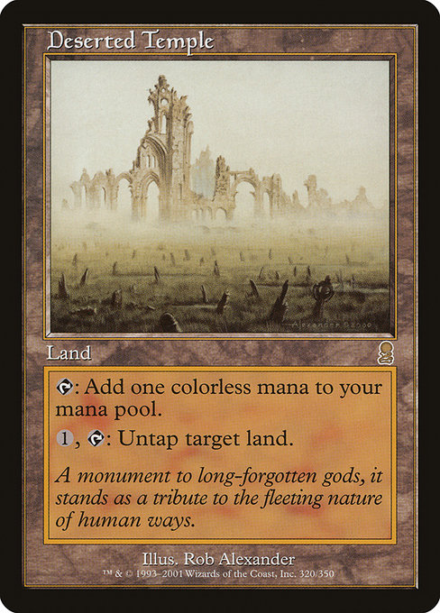 Deserted Temple - Odyssey Rare Card