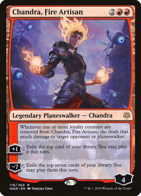 Chandra, Fire Artisan - War of the Spark Rare Card