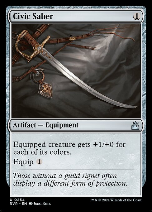Civic Saber - Ravnica Remastered Uncommon Card