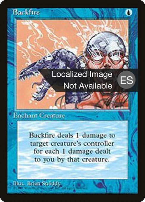 Backfire - Fourth Edition Foreign Black Border Uncommon Card