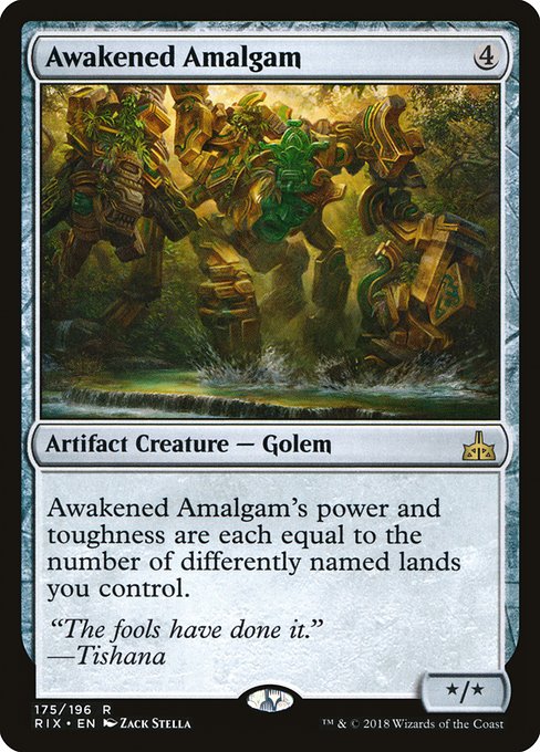 Awakened Amalgam - Rivals of Ixalan Rare Card