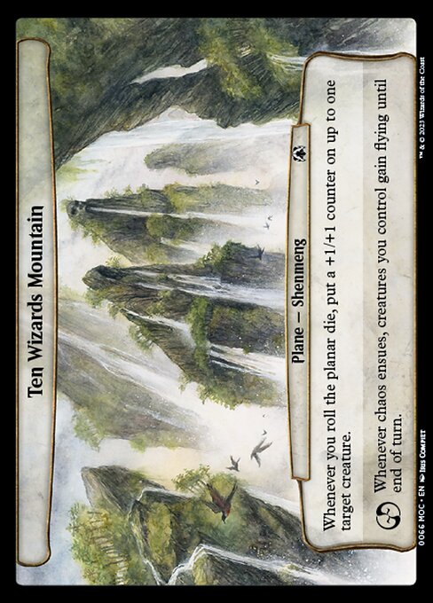 Ten Wizards Mountain - March of the Machine Commander Common Card
