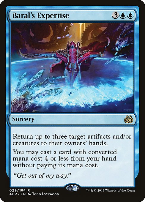 Baral's Expertise - Aether Revolt Rare Card
