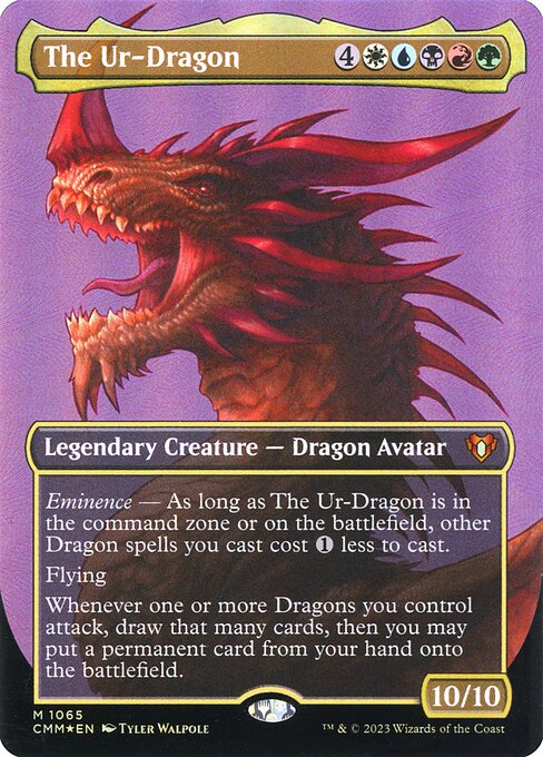 The Ur-Dragon - Commander Masters Mythic Card