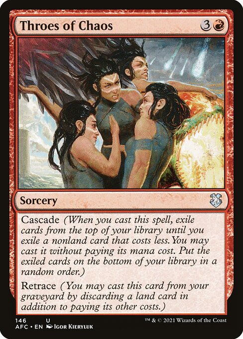 Throes of Chaos - Forgotten Realms Commander Uncommon Card