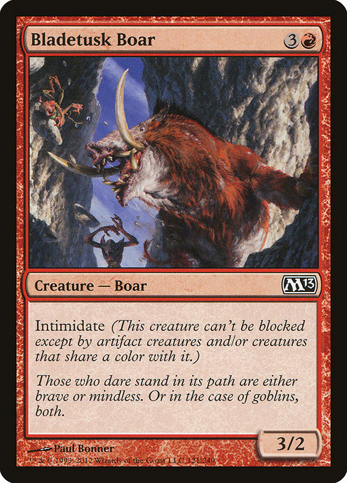 Bladetusk Boar - Magic 2013 Common Card
