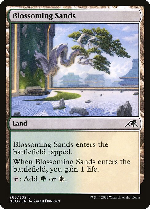 Blossoming Sands - Kamigawa: Neon Dynasty Common Card