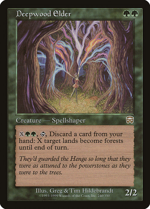 Deepwood Elder - Mercadian Masques Rare Card