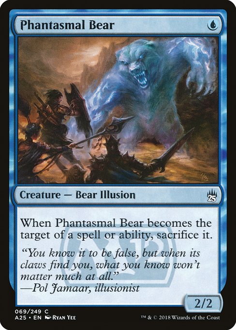 Phantasmal Bear - Masters 25 Common Card