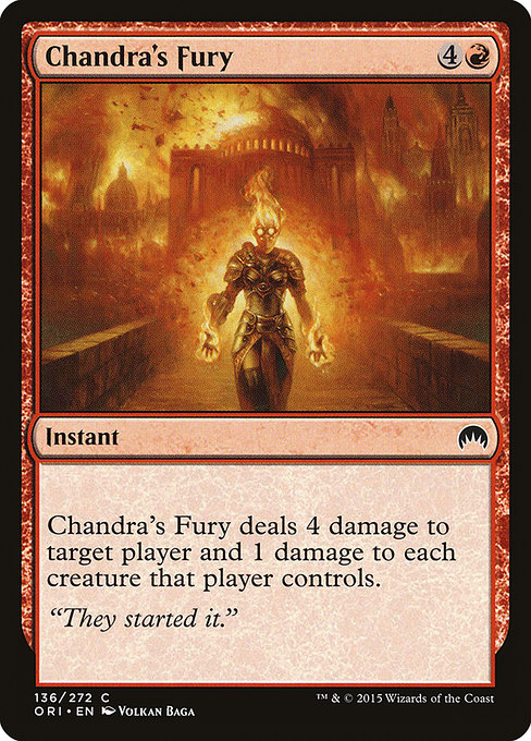 Chandra's Fury - Magic Origins Common Card