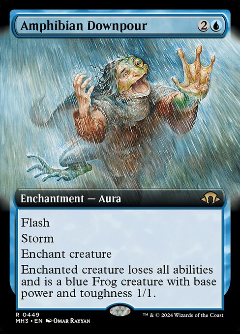Amphibian Downpour - Modern Horizons 3 Rare Card