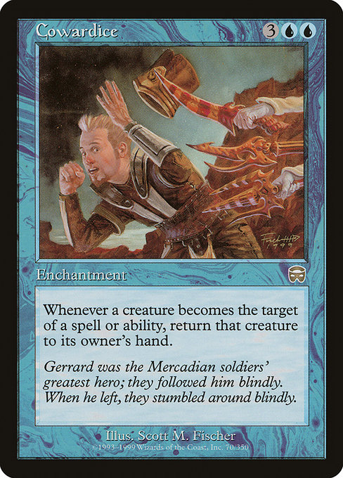 Cowardice - Mercadian Masques Rare Card