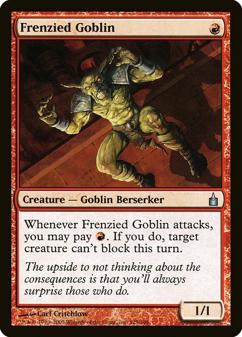 Frenzied Goblin - Ravnica: City of Guilds Uncommon Card