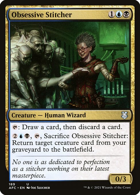 Obsessive Stitcher - Forgotten Realms Commander Uncommon Card