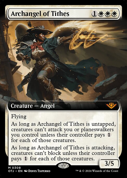 Archangel of Tithes - Outlaws of Thunder Junction Mythic Card