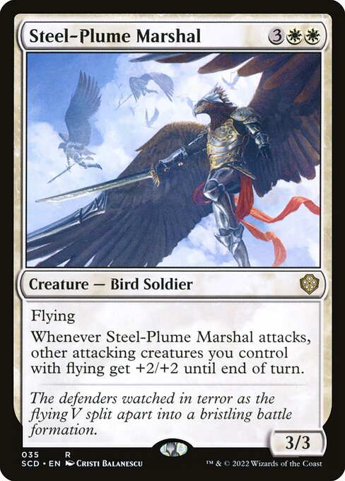 Steel-Plume Marshal - Starter Commander Decks Rare Card