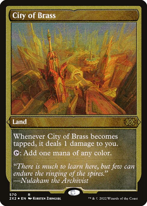 City of Brass - Double Masters 2022 Rare Card