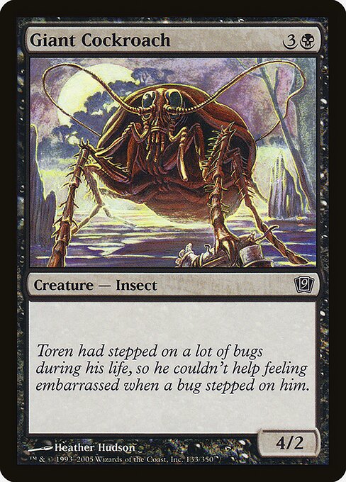 Giant Cockroach - Ninth Edition Common Card