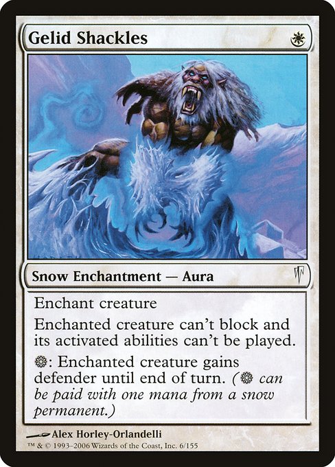 Gelid Shackles - Coldsnap Common Card