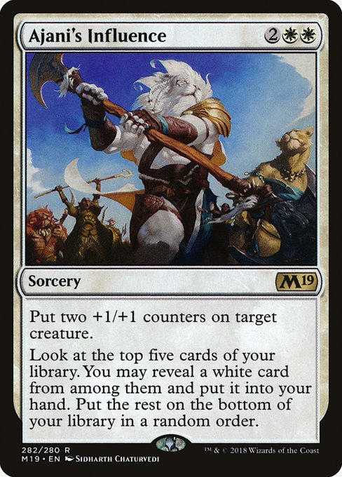 Ajani's Influence - Core Set 2019 Rare Card