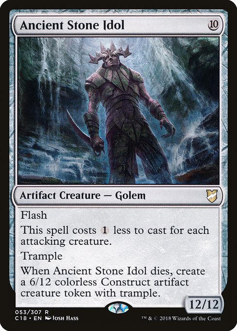 Ancient Stone Idol - Commander 2018 Rare Card